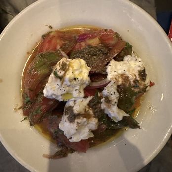 Mio Oh Mio - Heirloom tomatoes with bagna cauda and straciatella - Italian Near Me - Seattle, Washington Mio Oh Mio - Heirloom tomatoes with bagna cauda and straciatella - Italian Near Me - Seattle, Washington