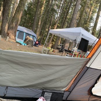 Pinecrest Lake - The view from my tent - Lakes Near Me - Pinecrest, California