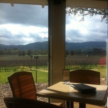 Mumm Napa - View from the tasting room - Wine Tasting Room Near Me - Rutherford, California