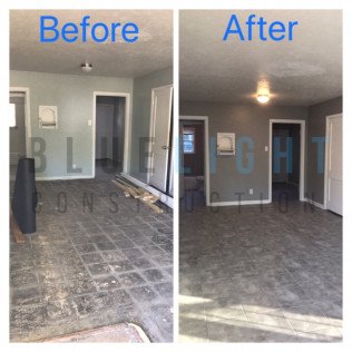 Slide of Blue Light Construction