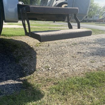 Braunig Lake RV Resort - Neighbor's step into their coach. - RV Parks Near Me - Elmendorf, Texas Braunig Lake RV Resort - Neighbor's step into their coach. - RV Parks Near Me - Elmendorf, Texas