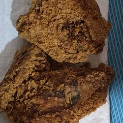 KFC - The burnt pieces.