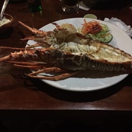 Grilled lobster, caught this morning!