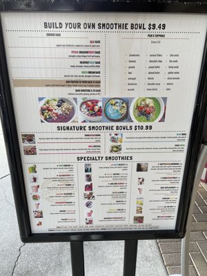 Menu photo 1 Park Avenue Smoothie Cafe Winter Park, FL