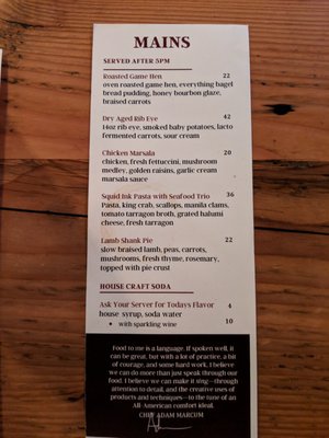 Menu photo 4 Rustic Goat Anchorage, AK