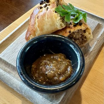 Cheff Che Cafe & Bar - Ground Meat & Vegetable Empanada - Empanadas Near Me - San Jose, California Cheff Che Cafe & Bar - Ground Meat & Vegetable Empanada - Empanadas Near Me - San Jose, California