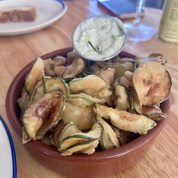 Mandolin Aegean Bistro - Zucchini Chips - Mediterranean Near Me - Miami, Florida