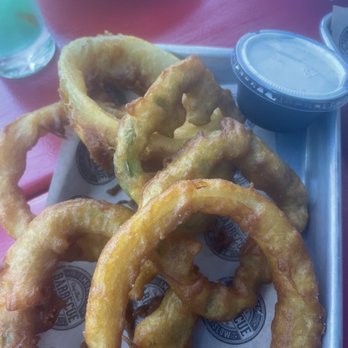 Del's Hideout - Onion and bell pepper rings - Barbeque Near Me - San Diego, California Del's Hideout - Onion and bell pepper rings - Barbeque Near Me - San Diego, California