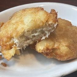 Homemade fish cakes for breakfast!