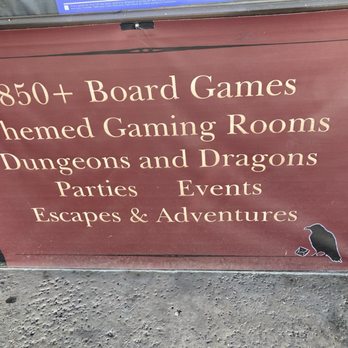 Nevermore Game Club - Sign outside - Tabletop Games Near Me - Riverside, California Nevermore Game Club - Sign outside - Tabletop Games Near Me - Riverside, California