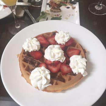 AMBAR Restaurant, Capitol Hill - Strawberry waffle with Nutella - Modern European Near Me - Washington, DC, District of Columbia AMBAR Restaurant, Capitol Hill - Strawberry waffle with Nutella - Modern European Near Me - Washington, DC, District of Columbia