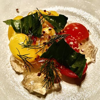 Boka - Tomato with lemon verbena - New American Near Me - Chicago, Illinois