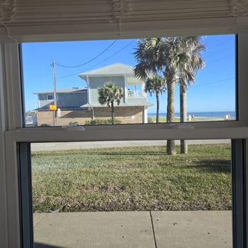 Abaco Windows - Look at the left side of the window, tilts, all installs are like this, and they used all the wrong screws. - Windows Installation Near Me - Holly Hill, Florida