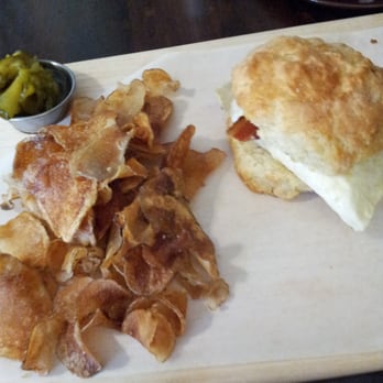 Edible Matters - EM Breakfast Biscuit, served with kettle chips and pickles. - Cafes Near Me - Hammonds Plains, Nova Scotia Edible Matters - EM Breakfast Biscuit, served with kettle chips and pickles. - Cafes Near Me - Hammonds Plains, Nova Scotia