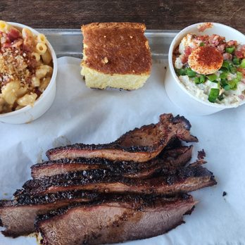 Badlands BBQ - Mac n cheese, cornbread, potato salad, and their brisket. - Barbeque Near Me - Norco, California Badlands BBQ - Mac n cheese, cornbread, potato salad, and their brisket. - Barbeque Near Me - Norco, California