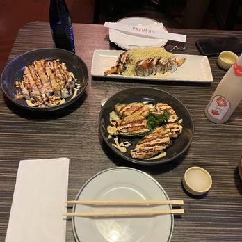 Sushiya - Deep-Fried Stuffed Jalapeno  Baked Crawfish Roll More sake - Sushi Bars Near Me - San Dimas, California