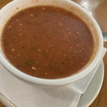 Christos Greek Restaurant - Tomato soup Tomato-Basil with Feta - Cup - Greek Near Me - Minneapolis, Minnesota