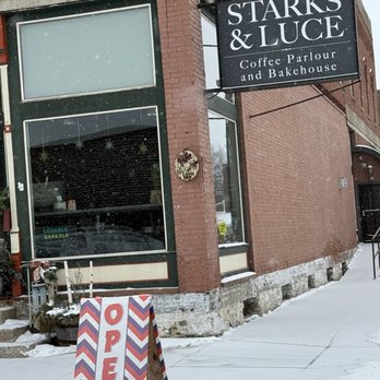 Starks & Luce Coffee Parlour and Bakehouse - NE Corner - Coffee & Tea Near Me - Plainfield, Wisconsin Starks & Luce Coffee Parlour and Bakehouse - NE Corner - Coffee & Tea Near Me - Plainfield, Wisconsin