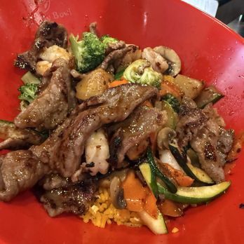 Yummy Bowl - One of our bowl creations - rice underneath would recommend getting it on the side. - Sushi Bars Near Me - Knoxville, Tennessee Yummy Bowl - One of our bowl creations - rice underneath would recommend getting it on the side. - Sushi Bars Near Me - Knoxville, Tennessee