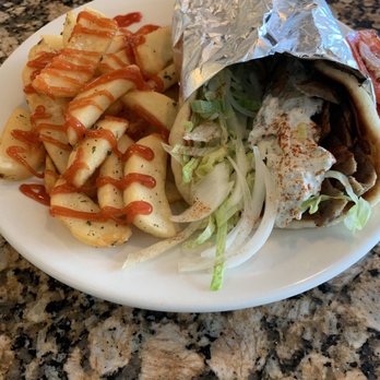 The Gyro Joint - Gyro (lamb) with fries - Greek Near Me - Pompano Beach, Florida The Gyro Joint - Gyro (lamb) with fries - Greek Near Me - Pompano Beach, Florida