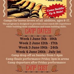 Bar-J Guest Ranch - Summer Horse Camp - June