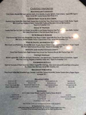 Menu photo 3 Saint Lawrence Spirits Chateau Clayton, NY
