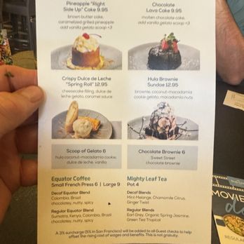 Pacific Catch - Dessert menu! - Seafood Near Me - San Mateo, California