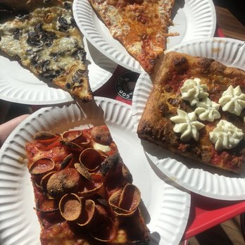 Good Pie - Everything was yummy! Favorite was the Brooklyn style shroom and loved the way the pepperoni puckered up! - Pizza Near Me - Las Vegas, Nevada Good Pie - Everything was yummy! Favorite was the Brooklyn style shroom and loved the way the pepperoni puckered up! - Pizza Near Me - Las Vegas, Nevada