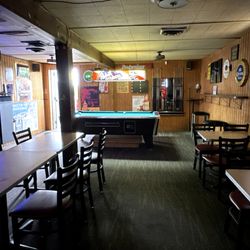 Silver Moon Bar - One of Two Seating Areas and Pool Table