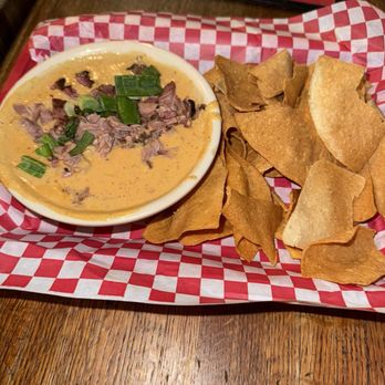 The County Line - Queso with 2nd cut brisket - Barbeque Near Me - San Antonio, Texas The County Line - Queso with 2nd cut brisket - Barbeque Near Me - San Antonio, Texas