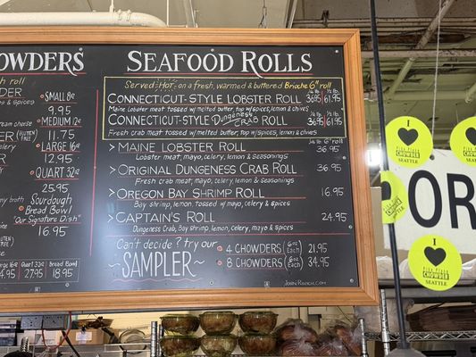 Menu photo 2 Pike Place Chowder Seattle, WA