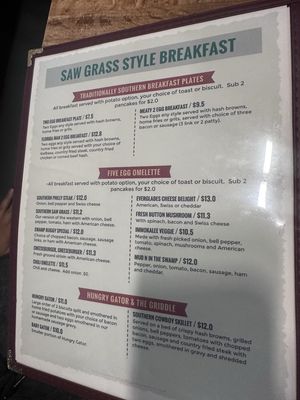 Menu photo 1 Sawgrass Grill Naples, FL