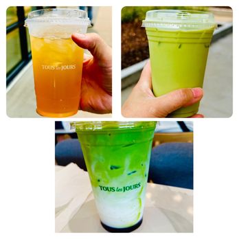 Tous Les Jours - Pomegranate green tea (5/5), matcha latte (4/5), matcha with lavender (5/5) - Bakeries Near Me - Minneapolis, Minnesota Tous Les Jours - Pomegranate green tea (5/5), matcha latte (4/5), matcha with lavender (5/5) - Bakeries Near Me - Minneapolis, Minnesota