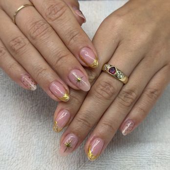 Elise Nails - Favorite set so far! Had so much fun designing the details with David! - Nail Salons Near Me - Fair Oaks, California