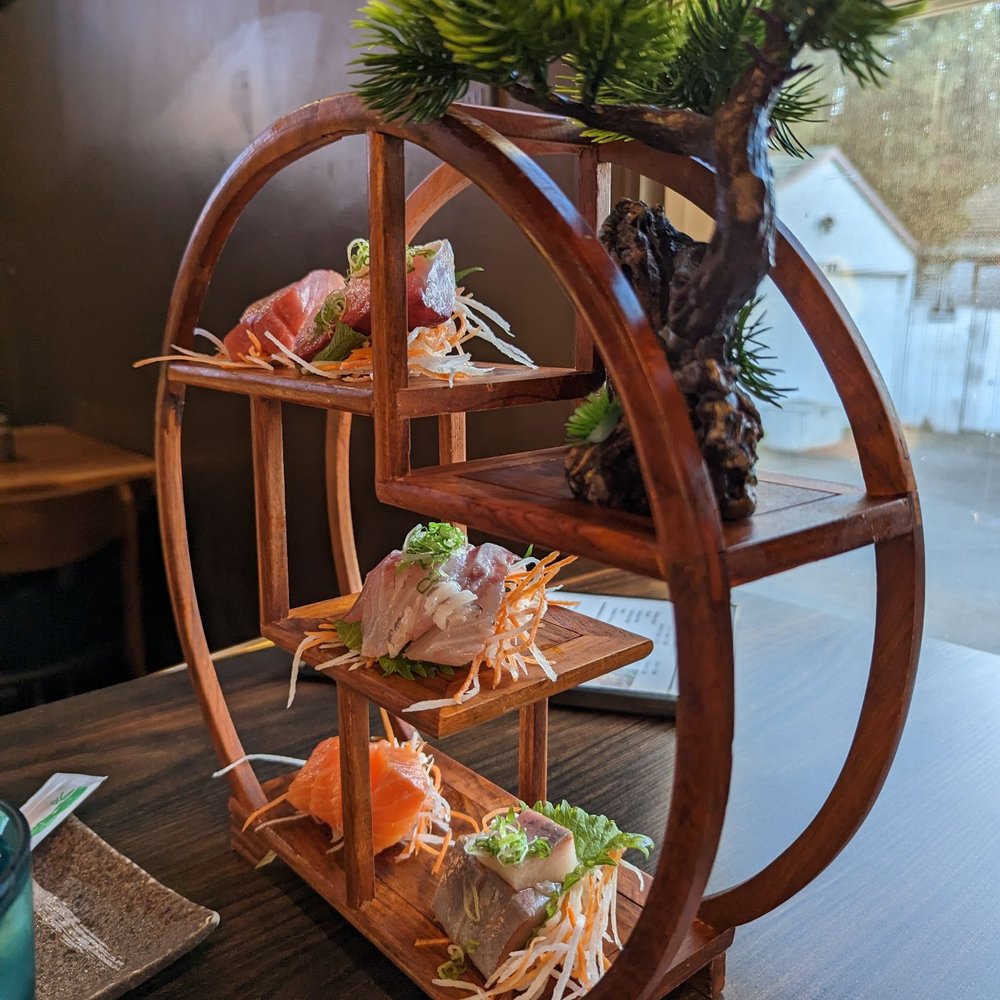 Kigawa Bistro - Sashimi plated in a unique way - Sushi Bars Near Me - San Leandro, California Kigawa Bistro - Sashimi plated in a unique way - Sushi Bars Near Me - San Leandro, California