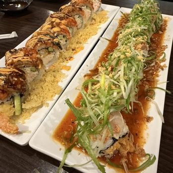 Kaiba - Hungry Man Roll & Spicy Garlic Albacore Roll - Sushi Bars Near Me - La Verne, California Kaiba - Hungry Man Roll & Spicy Garlic Albacore Roll - Sushi Bars Near Me - La Verne, California