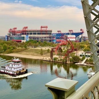 John Seigenthaler Pedestrian Bridge - Connects to the Nissan Stadium - Landmarks & Historical Buildings Near Me