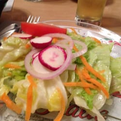 Casa Blanca Restaurant - Salad ! Comes with the meal...