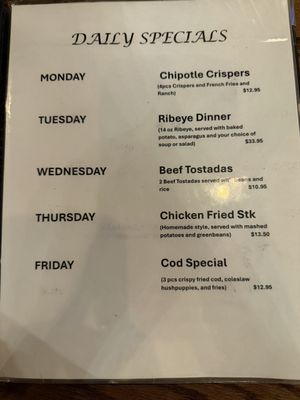 Menu photo 8 Perika's Terrace Seminole, TX Menu photo 8 Perika's Terrace Seminole, TX