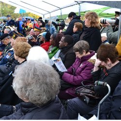 Veterans Memorial Park - Family & friends in attendance