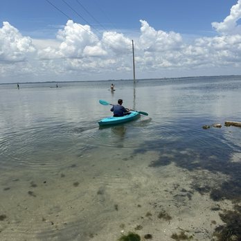 Banana River Resort - Pete before the manatee tipped him over - Resorts Near Me - Cocoa Beach, Florida
