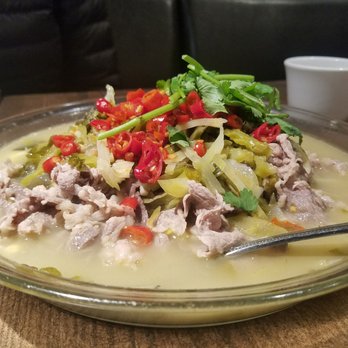Lin's Kitchen - Central beef in special hot and sour soup. Absolute happiness. Fantastic! Spicy but not salty. - Chinese Near Me - Orange, Connecticut