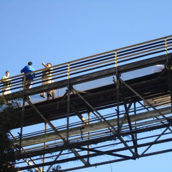 Brewery Artwalk - The famous bridge - looking up its pants - Art Galleries Near Me - Los Angeles, California