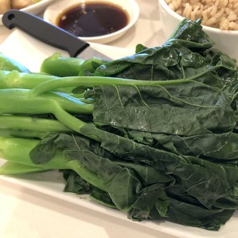 Loving Hut - Milpitas - Chinese Broccoli with Vegan Oyster Sauce Gluten Free - Vegetarian Near Me - Milpitas, California