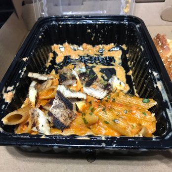 Sofia's Pizza - Whole wheat Penne w vodka sauce and grilled chicken so full gonna save the other half for later lol - Pizza Near Me - South Ozone Park, New York Sofia's Pizza - Whole wheat Penne w vodka sauce and grilled chicken so full gonna save the other half for later lol - Pizza Near Me - South Ozone Park, New York
