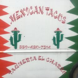 Taqueria El Charro - Pic of sign on side of food truck.
