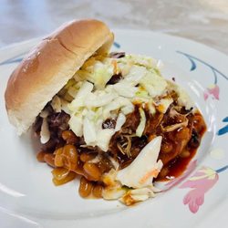 Annie Ruby's Cafe - The Pig sandwich. Look for it as a special! Follow us on Facebook to see daily specials.