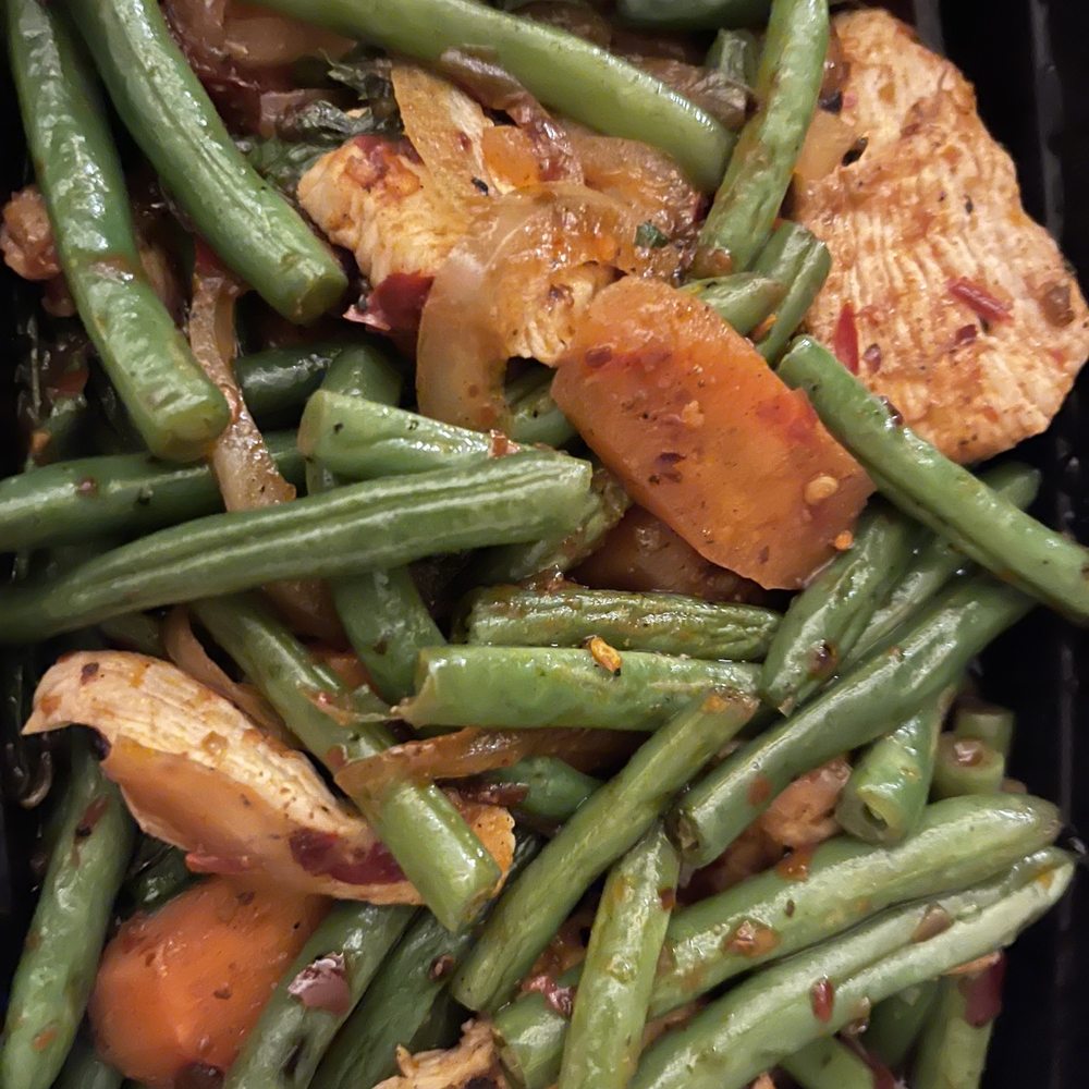 Thai Village - Chicken with green beans - Thai Near Me - Carmel Valley, California