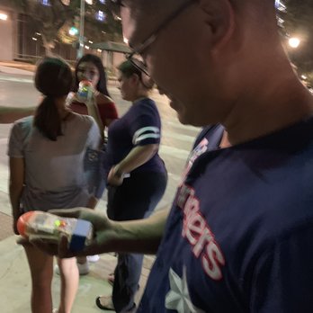 Alamo City Ghost Tours - My husband with an EMF detector provided by the company ! So cool ! - Tours Near Me - San Antonio, Texas