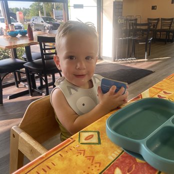 Ellie's Breakfast & Lunch - Baby Miles enjoying himself :) - Breakfast & Brunch Near Me - Tampa, Florida Ellie's Breakfast & Lunch - Baby Miles enjoying himself :) - Breakfast & Brunch Near Me - Tampa, Florida